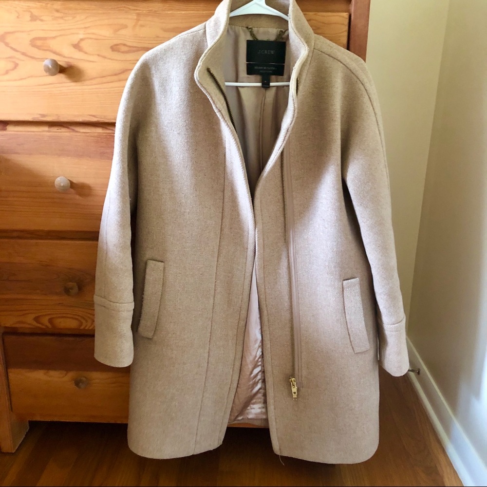 J. Crew Sandstone Stadium Cloth Cocoon Coat